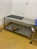 Stainless Steel Two Tier Bench, approx. 1.5m x 780mmPlease read the following important notes:- ***