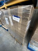 Flat Carboard Boxes, as set out on pallet, pallet quantity 1200Please read the following important