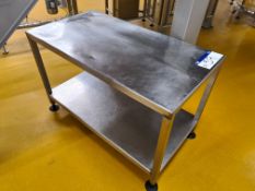 Stainless Steel Bench, 1.25m widePlease read the following important notes:- ***Overseas buyers -