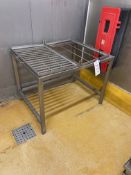 Stainless Steel Product Table, approx. 1.1m x 780mm, with stainless steel benchPlease read the