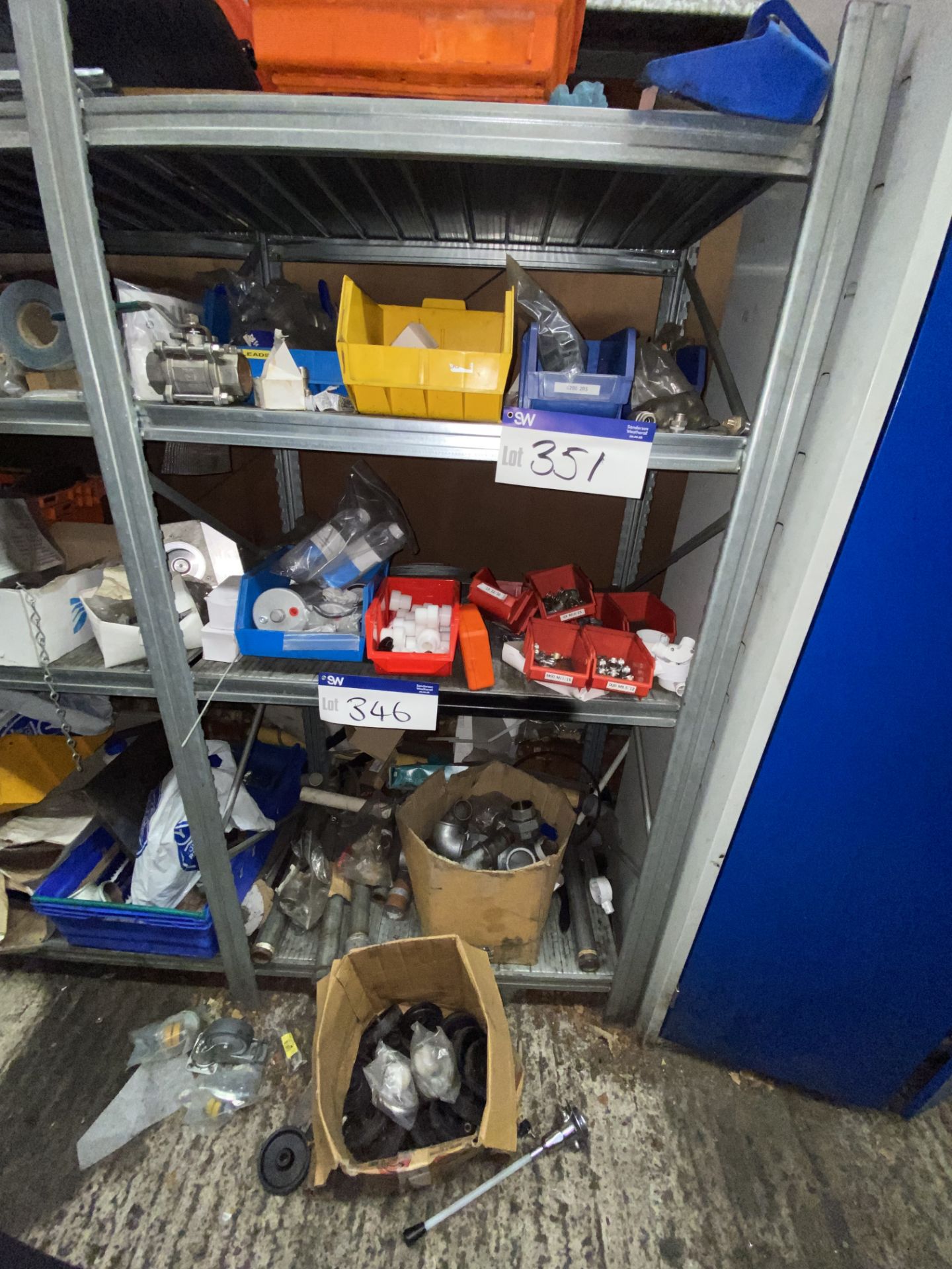 Contents of One Bay of Rack, including assorted fittings as set outPlease read the following