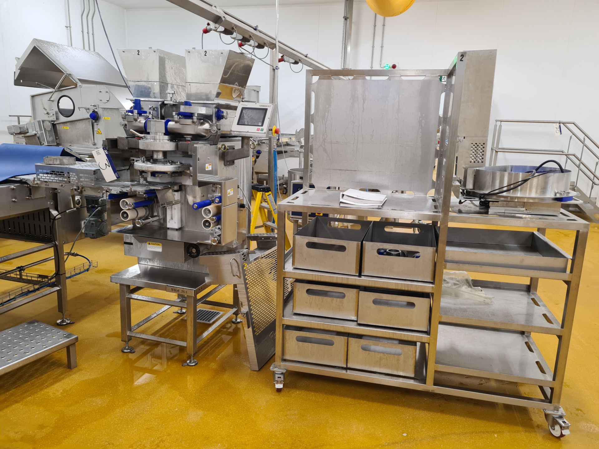 Rheon KN551 HIGH PERFORMANCE ENCRUSTING MACHINE, serial no. 468, year of manufacture 2021, c/w