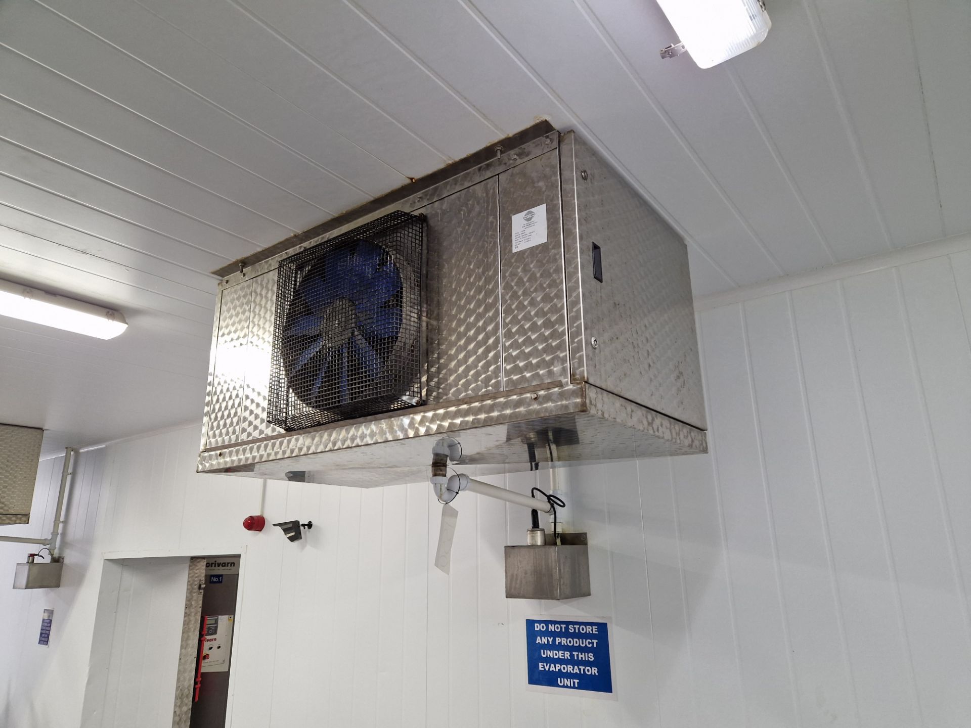H & C Coils CC60-6 ED1 Single Fan Evaporator, S/N 63975 (Evaporator must be disconnected at - Image 2 of 2