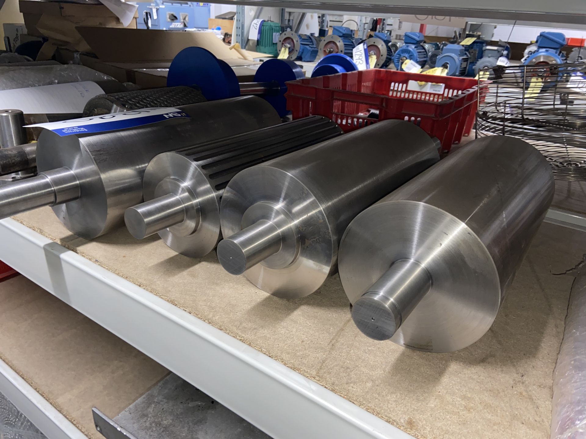 Assorted Stainless Steel Sheeter Rollers, as set out in one sectionPlease read the following