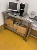 Unitech Stainless Steel Two Tier Bench, approx. 1.2m x 600mmPlease read the following important