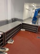 Stainless Steel Changing Room Bench, approx. 1.85m x 300mmPlease read the following important