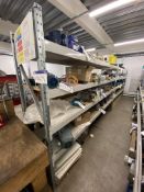 Two Bay Three Tier Steel Stock Rack, each bay approx. 3.1m x 600mm x 2m high (contents excluded –