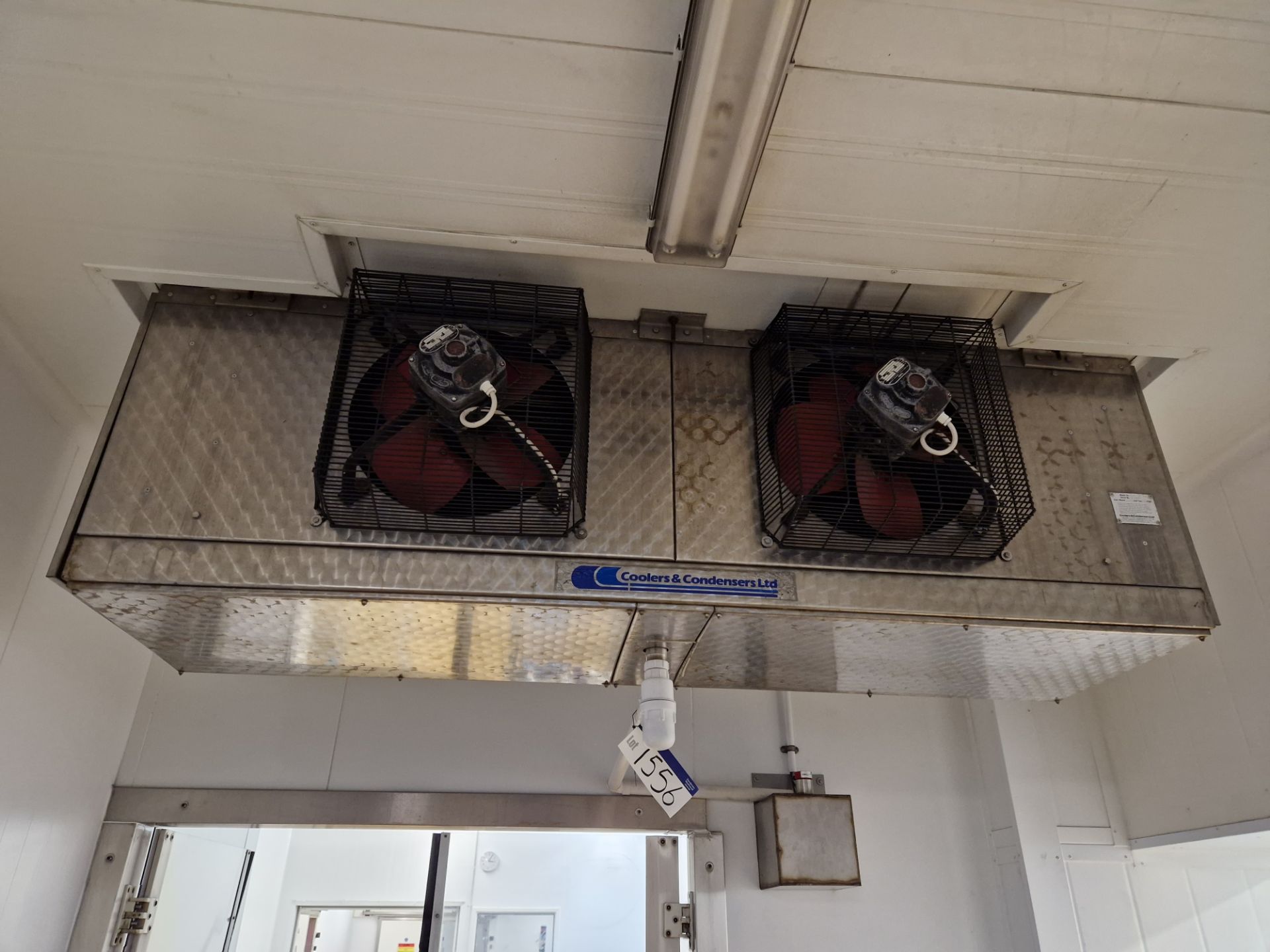 Coolers & Condensers Ltd SPEC CA Twin Fan Evaporator (Evaporator must be disconnected at closest