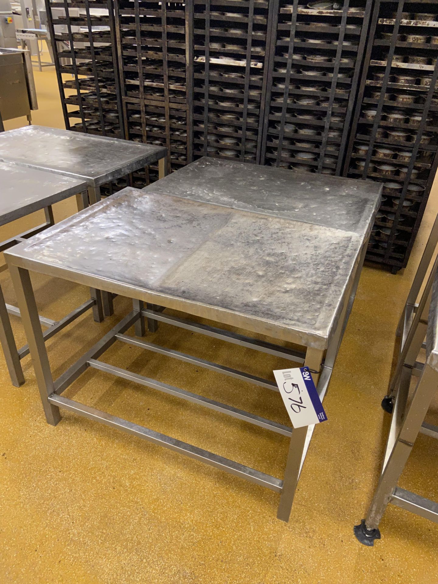 Two Stainless Steel Benches, each approx. 1.05m x 700mmPlease read the following important