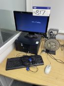 HP Compaq Intel Celeron D Personal Computer (hard disk removed), with flat screen monitor,