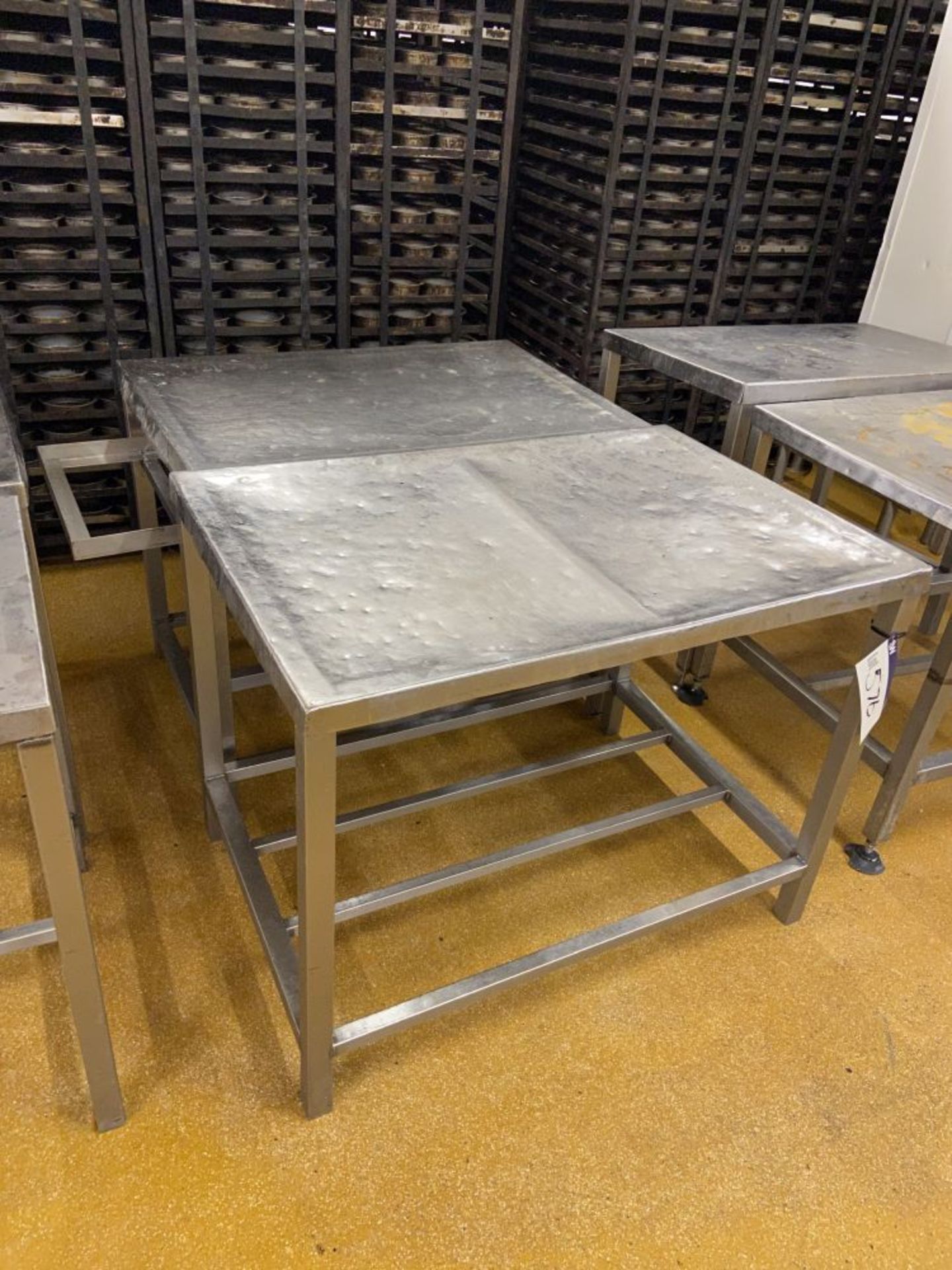 Two Stainless Steel Benches, each approx. 1.05m x 700mmPlease read the following important - Image 2 of 2