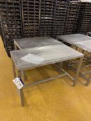 Two Stainless Steel Benches, one approx. 1.25m x 600mm and one approx. 1m x 710mmPlease read the