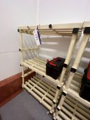 Two Mobile Racks, each approx. 930mm x 600mm x 1.63m high (contents excluded)Please read the