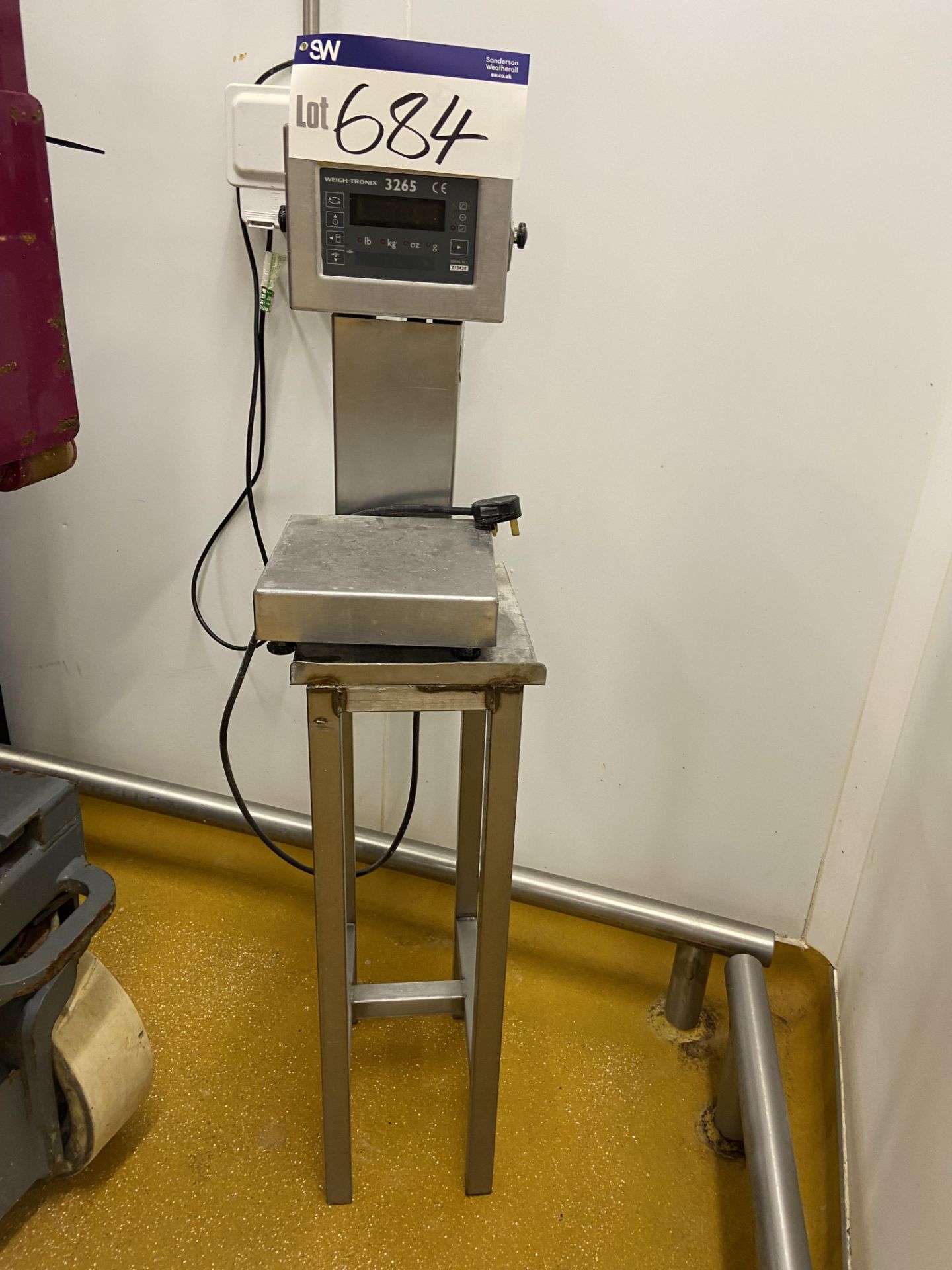 Weigh-tronix 3265 Stainless Steel Benchtop Platform Scales, with stainless steel table, 240VPlease
