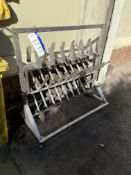 Stainless Steel Mobile Boot Rack, approx. 1.22m widePlease read the following important notes:- ***