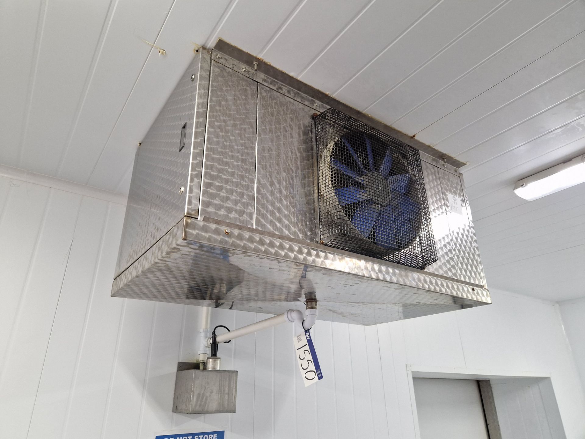 H & C Coils CC60-6 ED1 Single Fan Evaporator, S/N 63975 (Evaporator must be disconnected at