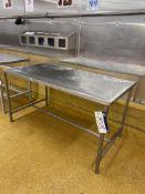 Stainless Steel Bench, approx. 1.55m x 790mmPlease read the following important notes:- ***