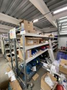 Four Bay Three Tier Steel Stock Rack, each bay approx. 3.1m x 600mm x 2m high (contents excluded –