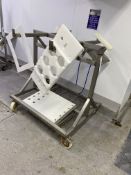 Stainless Steel Mobile Rack, approx. 1.2m x 1.1mPlease read the following important notes:- ***