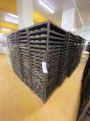 20 Stainless Steel Multi-Tier Mobile Tray Racks, each approx. 760mm x 530mm x 1780mm high, with a