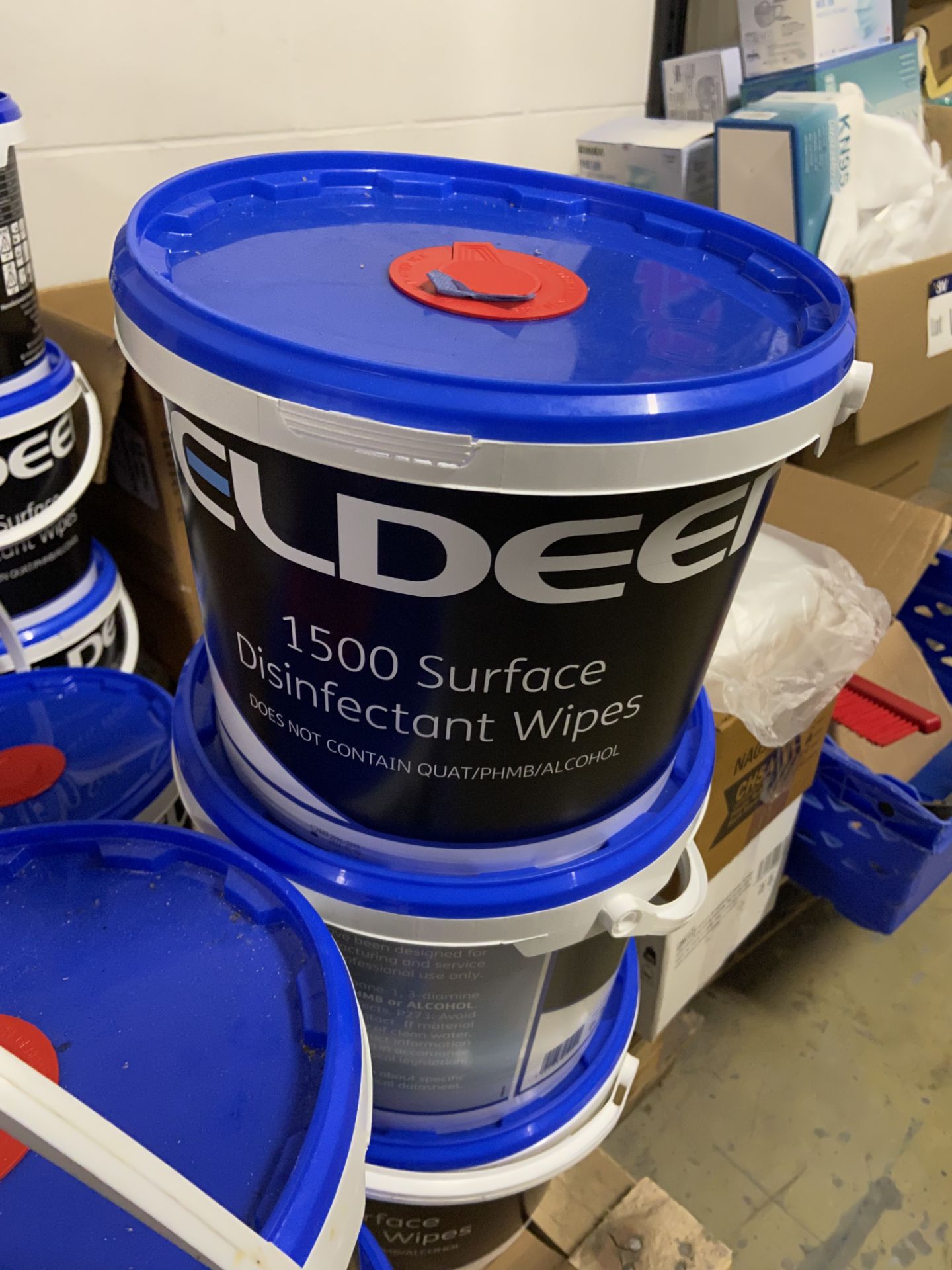 15 Tubs of Reldeen Surface Disinfectant Wipes, 1500 per tubPlease read the following important - Image 3 of 4