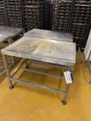 Two Stainless Steel Benches, each approx. 1.05m x 700mmPlease read the following important