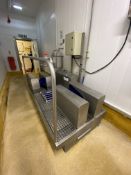 Bobet Materiel C.C 2200 Stainless Steel Boot Wash Station, serial no. 1154, year of manufacture