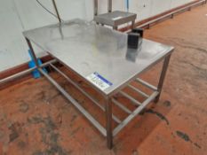 Stainless Steel Preparation Table