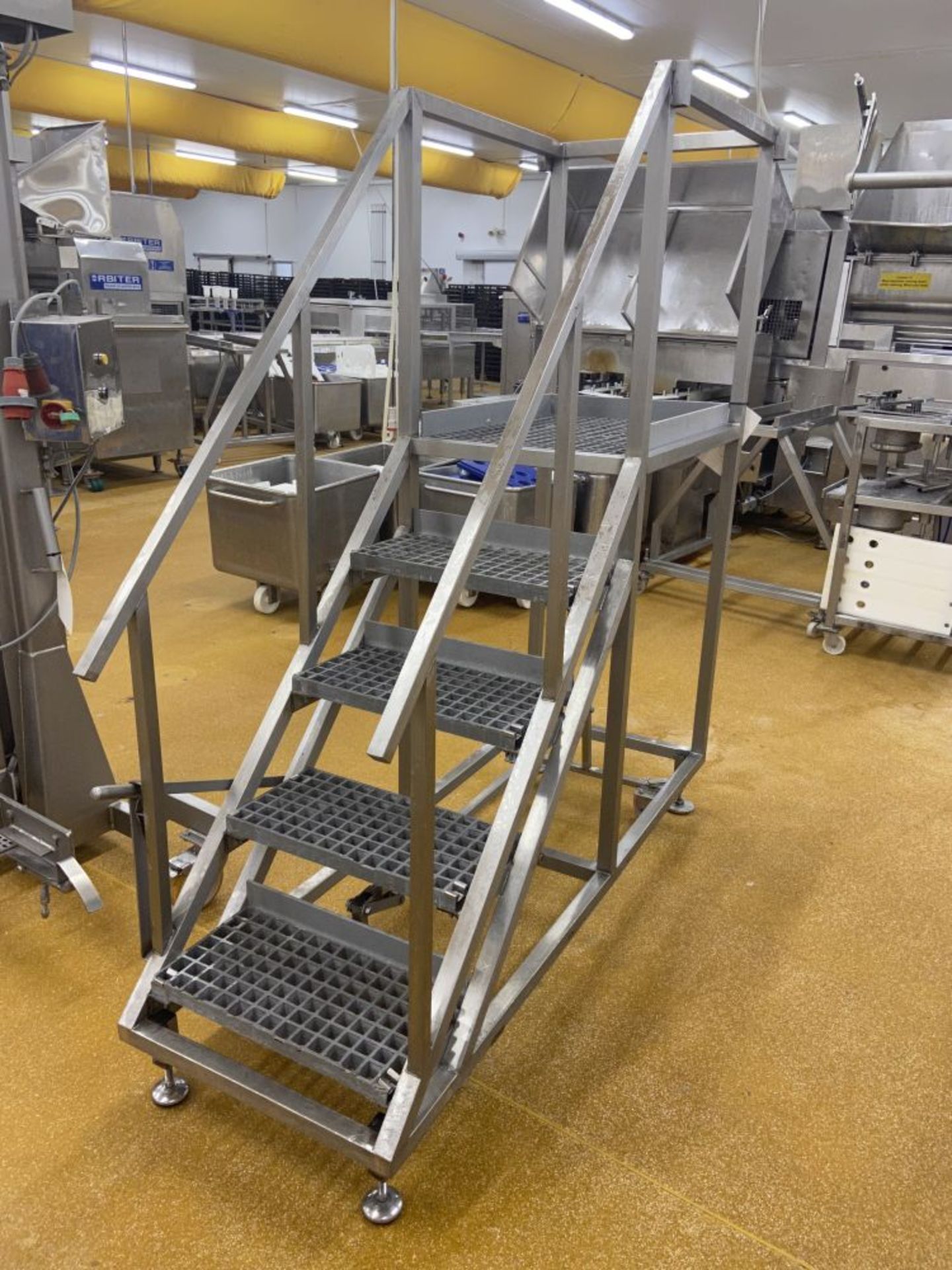 Stainless Steel Mobile Access Platform, 1.3m high to platformPlease read the following important - Image 2 of 2