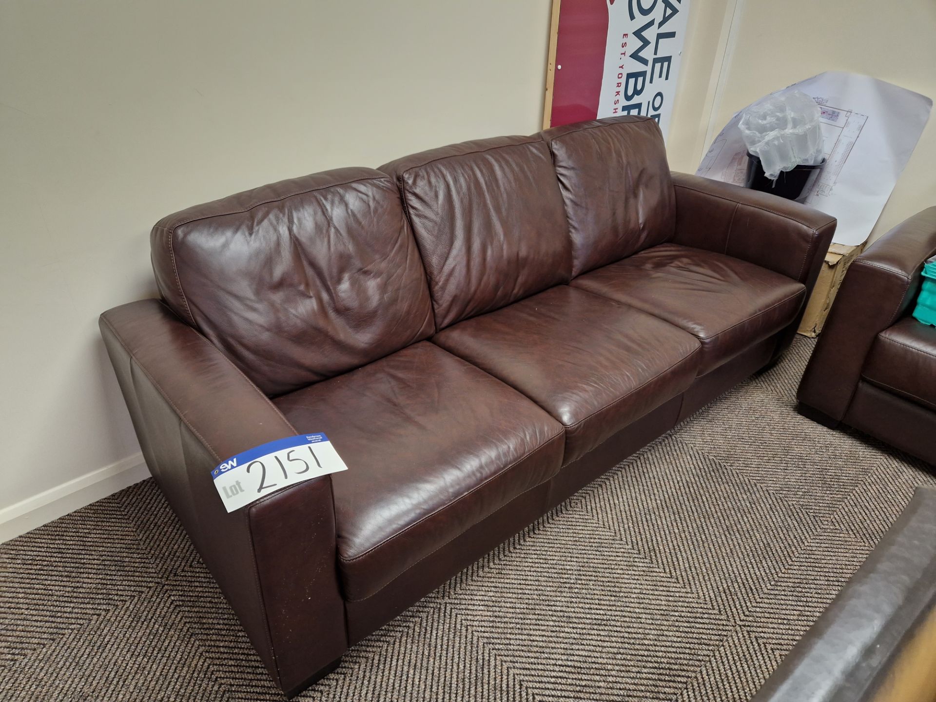 Leatherette Three Seater and Two Seater Sofa