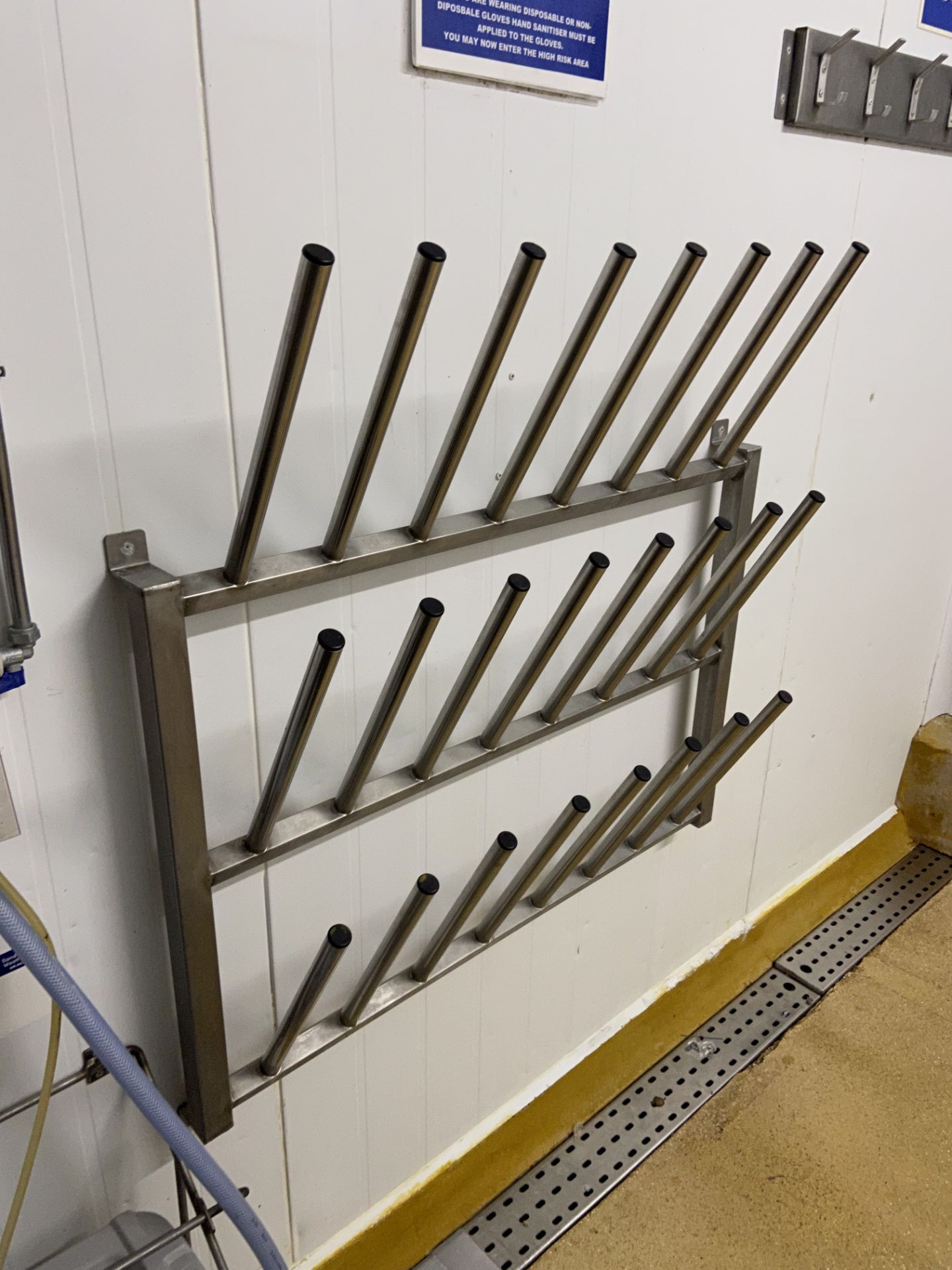 Two Stainless Steel Wall Mounted Shoe/ Boot RacksPlease read the following important notes:- *** - Image 2 of 2