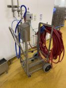 System Cleaners Stainless Steel Cleaning Trolley, with hose and pressure sprayerPlease read the