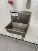 Syspal Stainless Steel Knee Operated Sink, approx. 550mm x 420mmPlease read the following