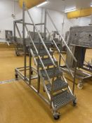 Stainless Steel Mobile Access Platform, 1.35m high to platformPlease read the following important