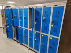 Twenty 2 Light Blue Door Metal Personal Lockers