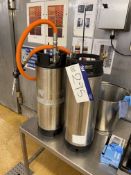 Two Reach Food System Stainless Steel Pressure SprayersPlease read the following important