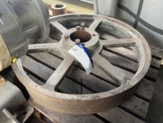 Pulley Wheels, on pallet. Lot located Bretherton,
