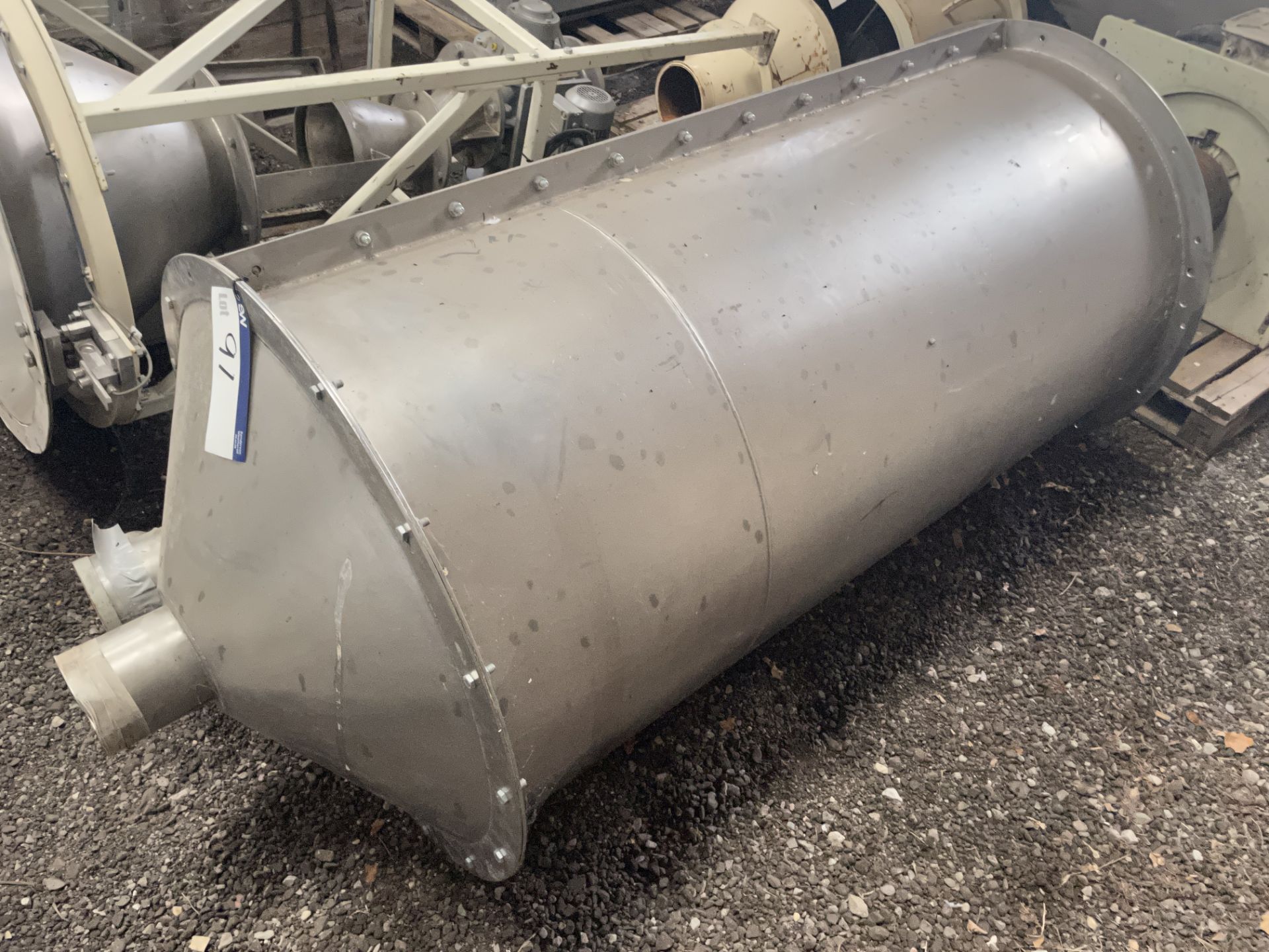 STAINLESS STEEL LOAD CELL WEIGHING HOPPER, approx. - Image 2 of 11