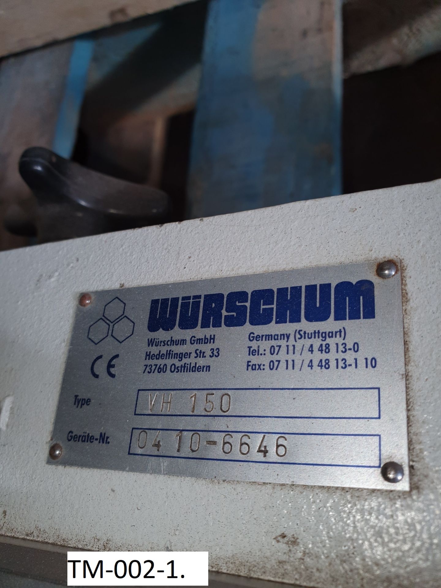 Wurschum VH-150 Manual Filling Machine (stainless - Image 2 of 2