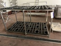 Four Pallet Stand/ Rack, approx. 2.1m x 1.22m x 1.