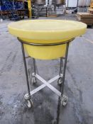 Tub Trolley, with large shallow tub and lid, appro