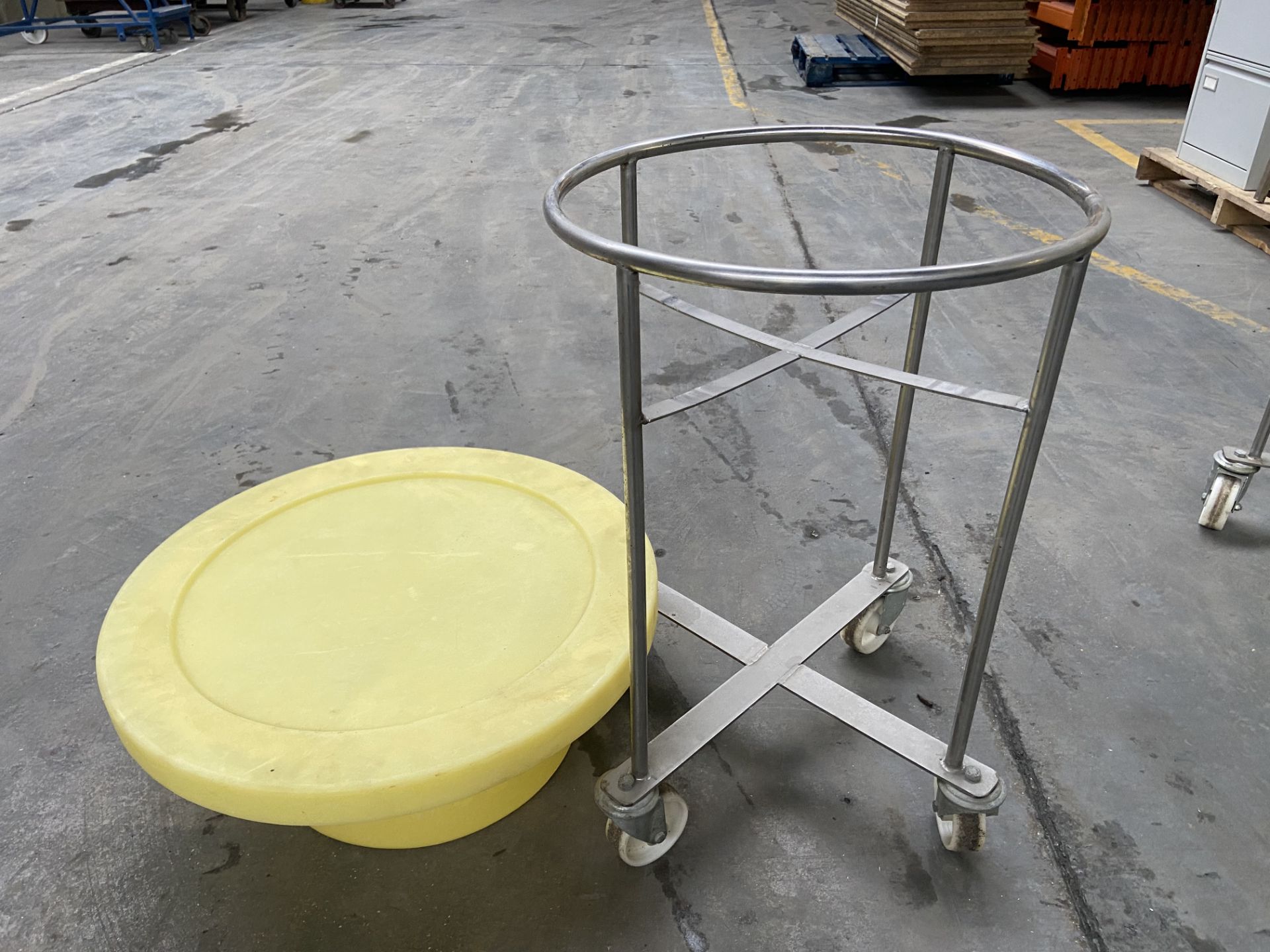 Tub Trolley, with large shallow tub and lid, appro - Bild 4 aus 4