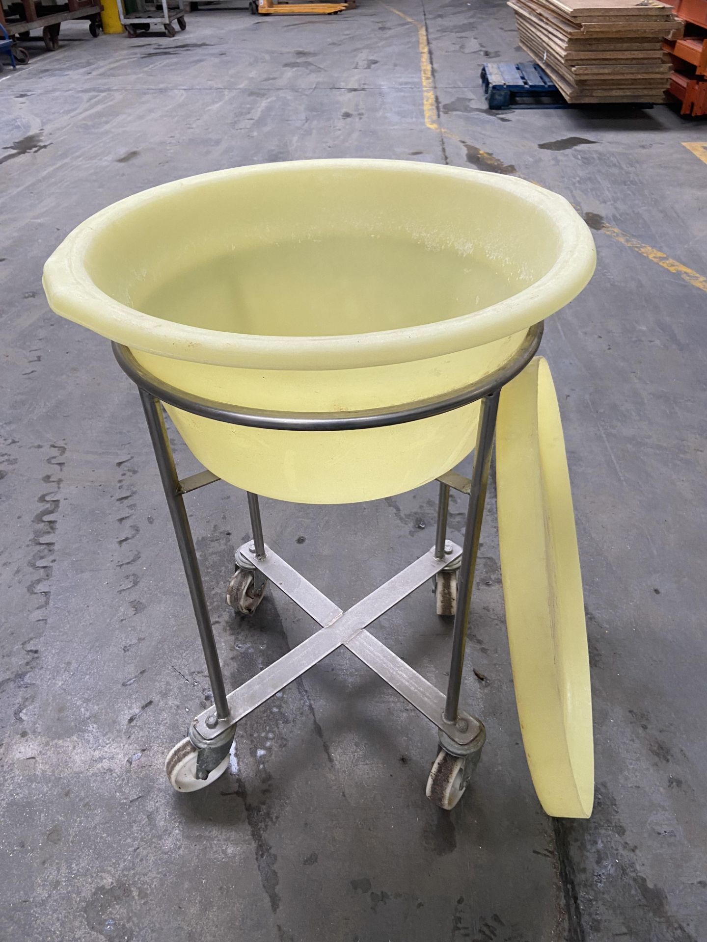 Tub Trolley, with large shallow tub and lid, appro - Bild 2 aus 4