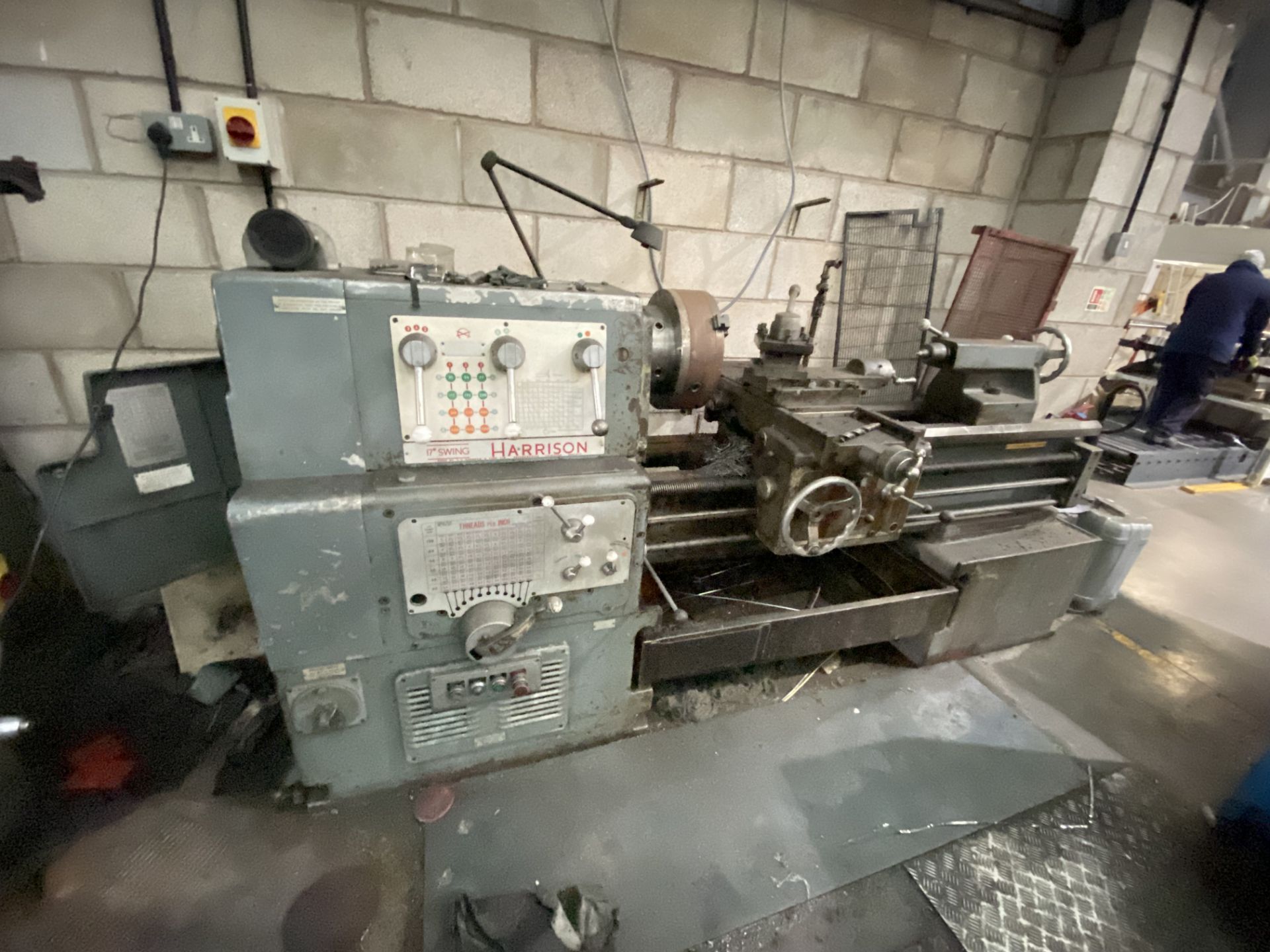 Harrison 17in. Swing SS & SC Gap Bed Centre Lathe, serial no. 1741012, approx. 440mm swing over bed,