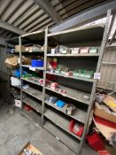 (SRL) Loose Contents of Three Bays of Racking, including bearings, castors & seals etc (racking