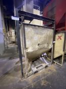 (AG-ENG) Fabricated Steel Tote Bin Filling Stand, approx. 1.8m x 1.22m x 2.5m high excluding tote