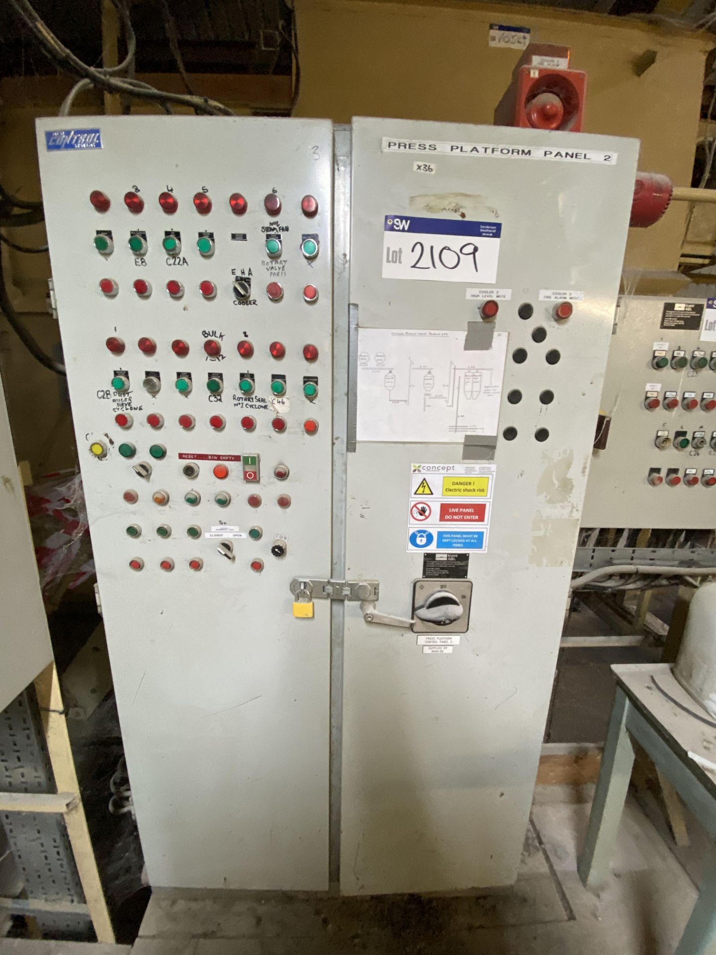 (KDM) Double Door Control Panel (located Ringstead Mill, NN14 4BX)Please read the following