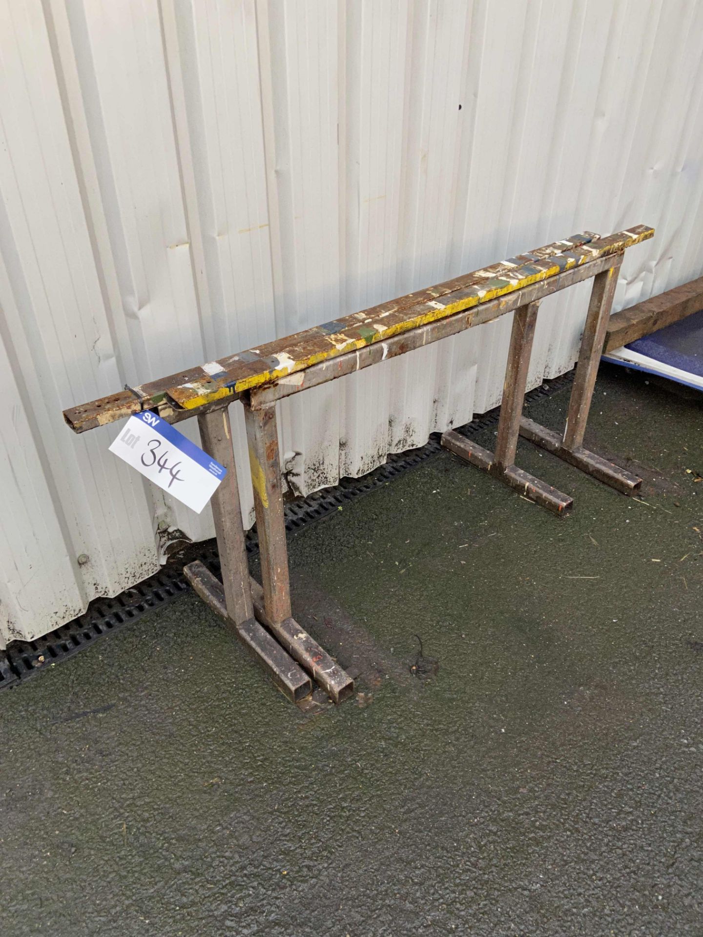 (SRL) Two Steel Trestles, each approx. 1.5m wide (located Islip Site, NN14 3JW)Please read the