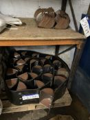 (KDM) 300mm wide Buckets, with belt and spare buckets, on above shelf (located Ringstead Mill,