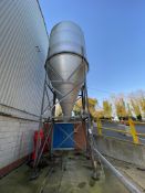 (KDM) Collinson RIVETED BULK STORAGE SILO, (understood to have approx. 20 tonne capacity), approx.